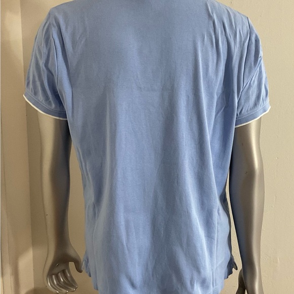 Vintage Lauren Ralph Lauren Navy Blue Polo Shirt Crest Logo Women's Size Large - Picture 3 of 8